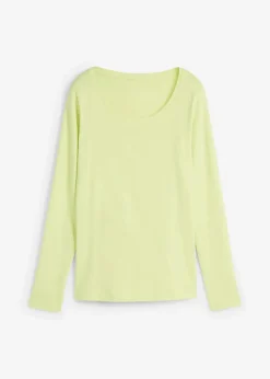 bonprix Shirts & Tops|Basics^Langarmshirt aus reiner Bio-Baumwolle mintgrün