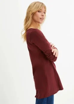 bonprix Shirts & Tops^Langarmshirt aus reiner Baumwolle ahornrot