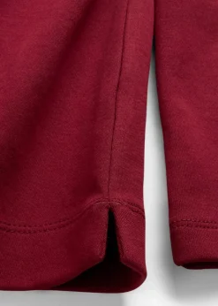 bonprix Premium|Basics^Langarmshirt aus reiner Bio-Baumwolle rubinrot