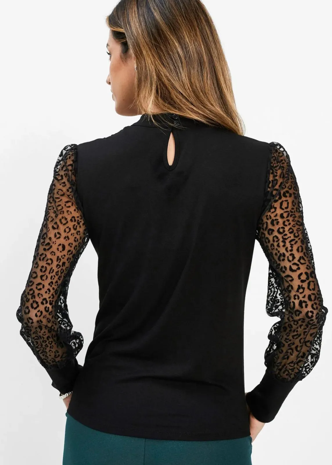 bonprix Nachhaltigere Materialien|Shirts & Tops^Langarmshirt aus softem Viskose-Mix schwarz