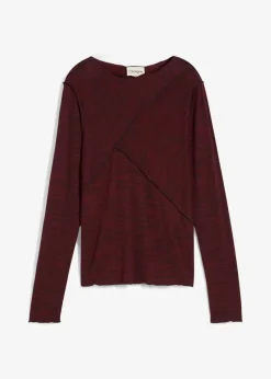 bonprix Shirts & Tops^Langarmshirt aus softem Viskose-Mix ahornrot meliert