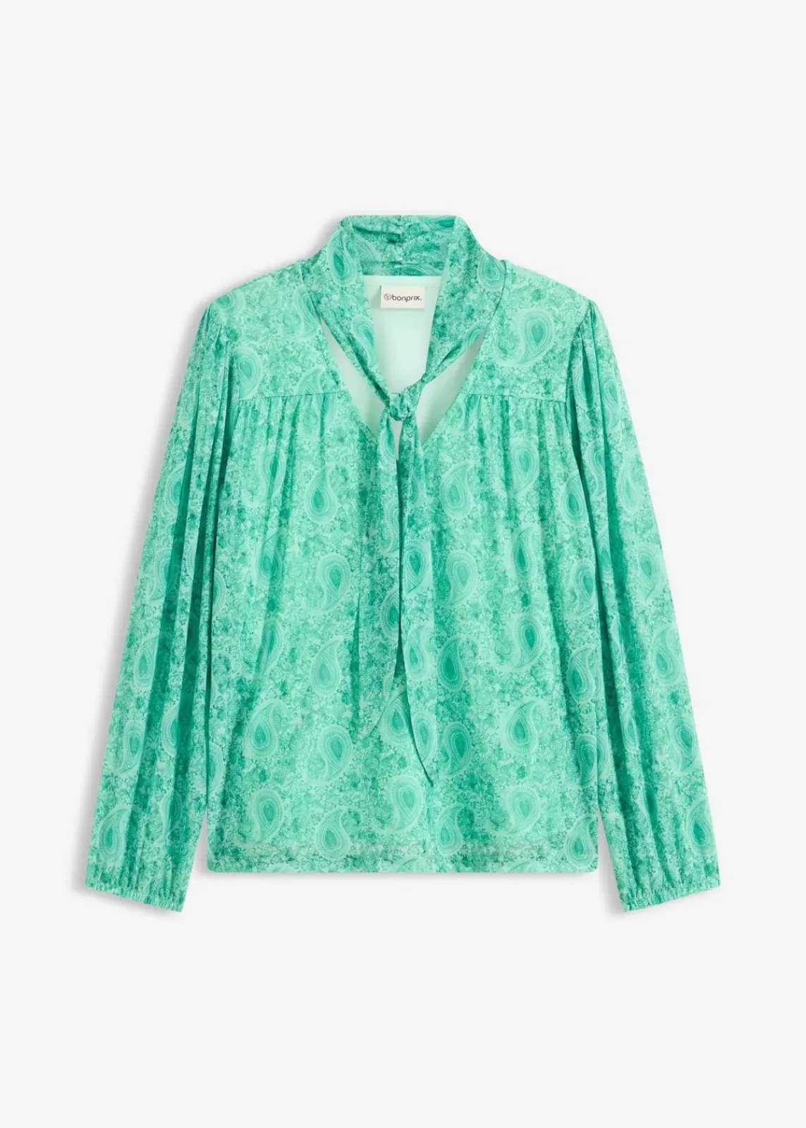 bonprix Shirts & Tops^Langarmshirt aus zartem Mesh flaschengrün paisley