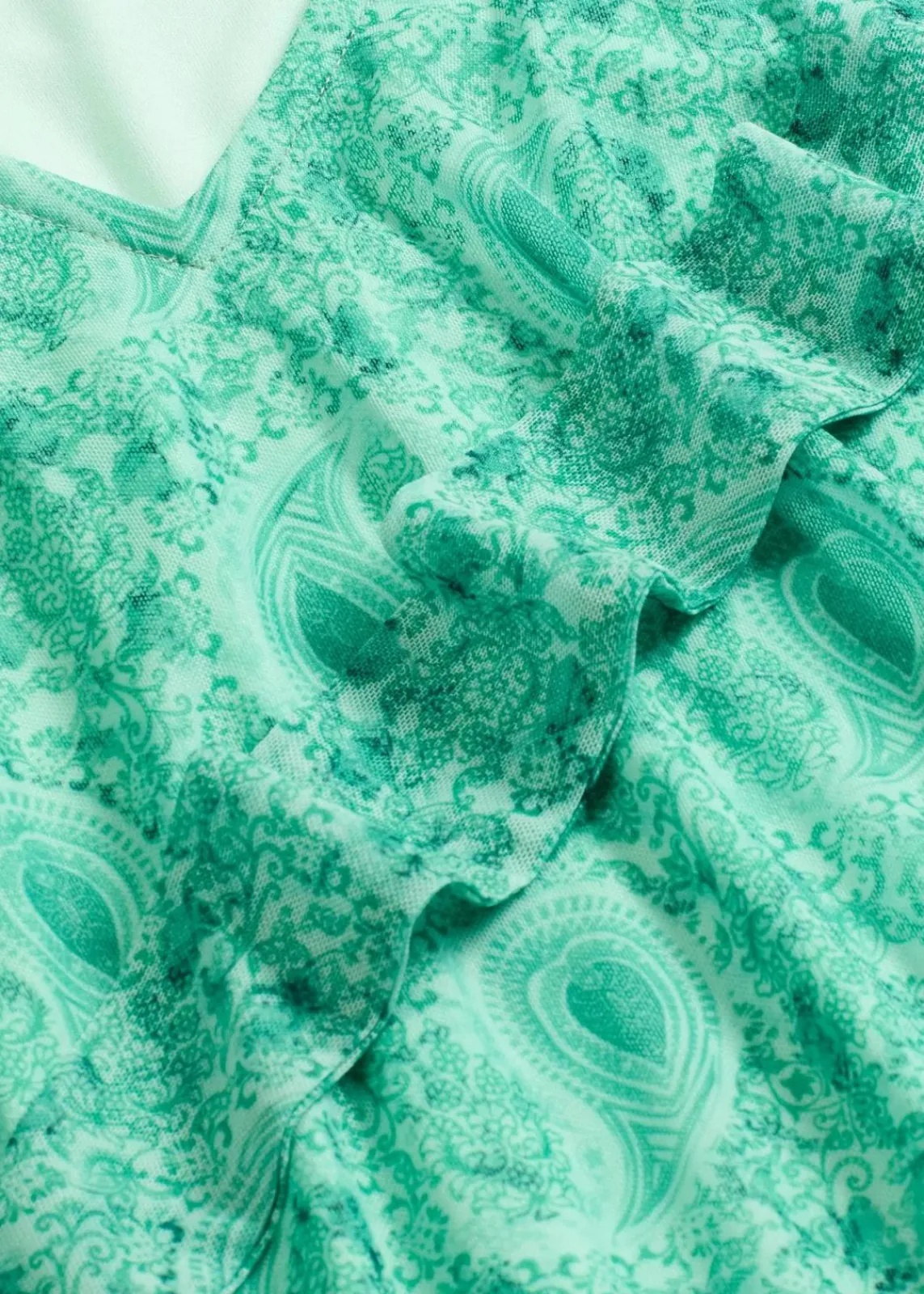bonprix Shirts & Tops^Langarmshirt aus zartem Mesh flaschengrün paisley