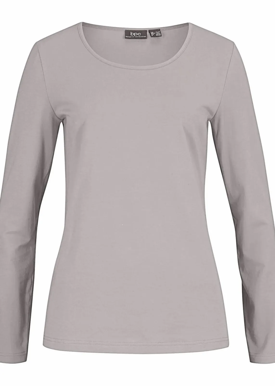 bonprix Shirts & Tops|Basics^Langarmshirt (2er Pack) granatrot + hel lgrau meliert