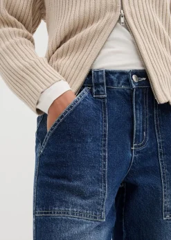 bonprix Shirts & Tops|Basics^Langarmshirt mit reiner Bio-Baumwolle wollweiß