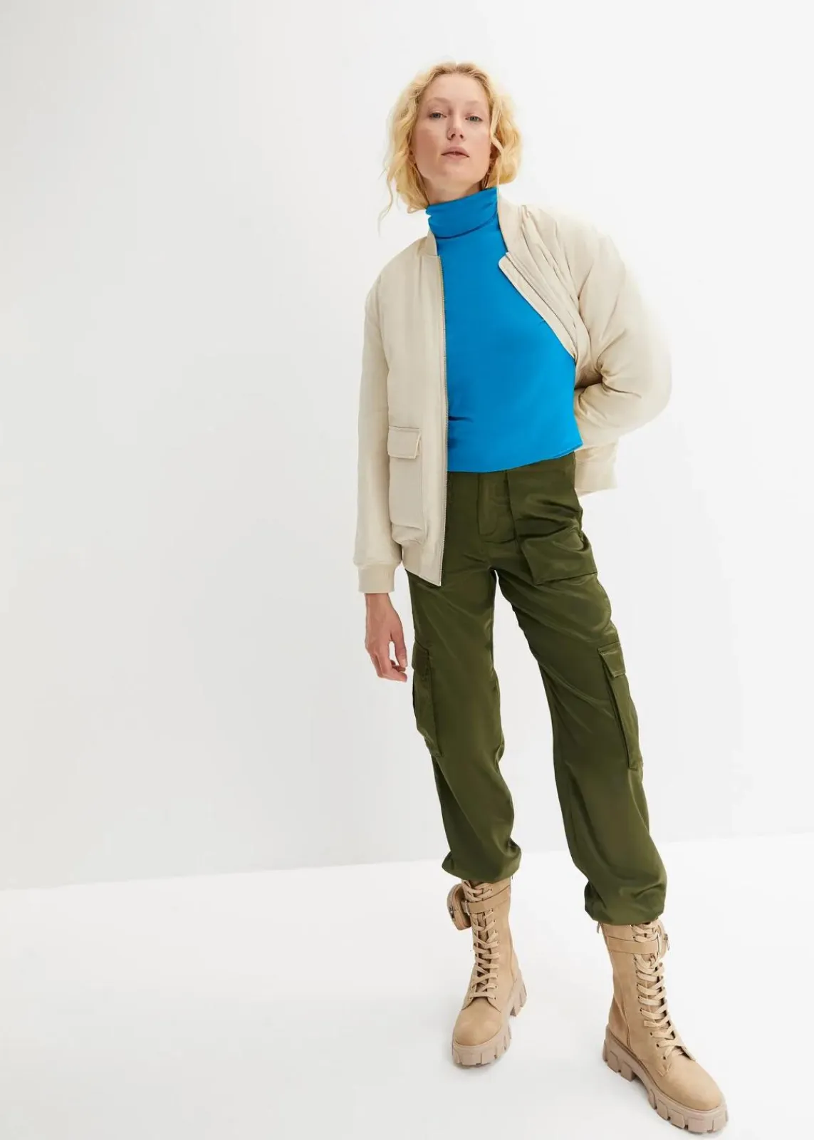 bonprix Shirts & Tops|Basics^Langarmshirt mit reiner Bio-Baumwolle meeresblau