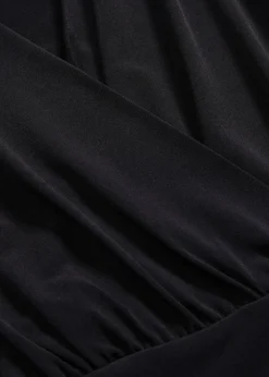 bonprix Nachhaltigere Materialien|Shirts & Tops^Langarmshirt mit Mesh schwarz