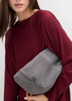 bonprix Shirts & Tops^Langarmshirt mit Struktureffekt ahornrot