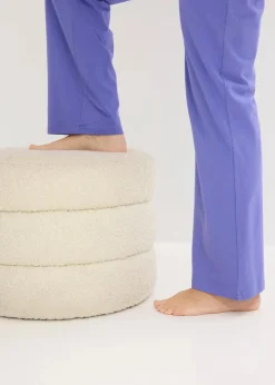 bonprix Nachtwäsche|Wäsche·Nachtwäsche^Lange Pyjamahose blaulila/weiß