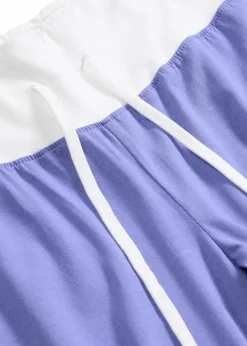 bonprix Nachtwäsche|Wäsche·Nachtwäsche^Lange Pyjamahose blaulila/weiß