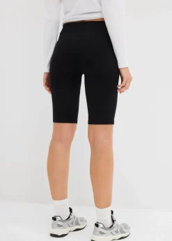 bonprix Wäsche·Radler & Oberschenkelschutz|Bekleidung·Röcke^Lange Radlerhose (2er Pack) schwarz+schwarz