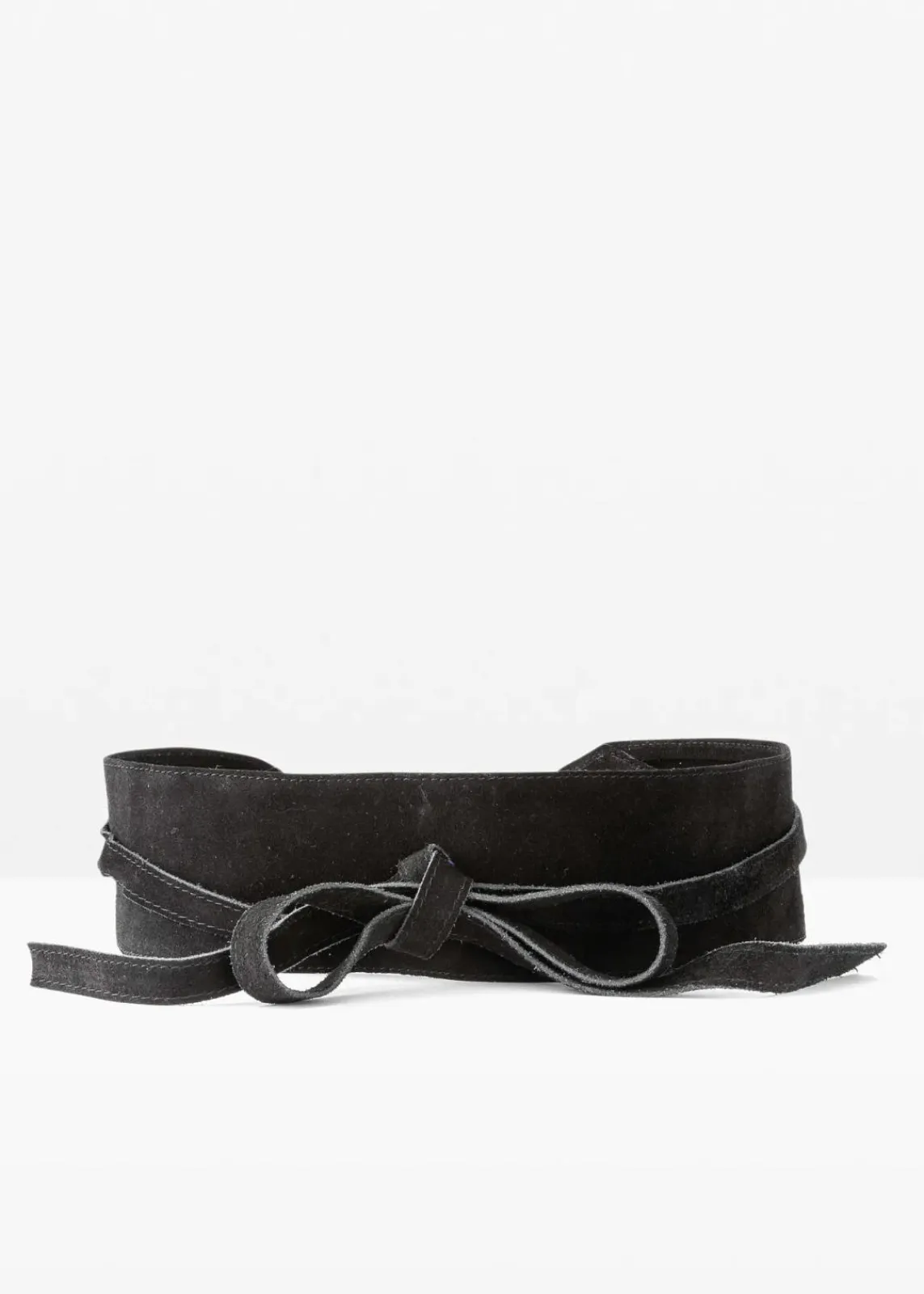 bonprix Gürtel|Schuhe & Accessoires In Spezialgrößen·Gürtel^Lederbindegürtel schwarz