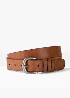 bonprix Gürtel|Schuhe & Accessoires In Spezialgrößen·Gürtel^Ledergürtel cognac