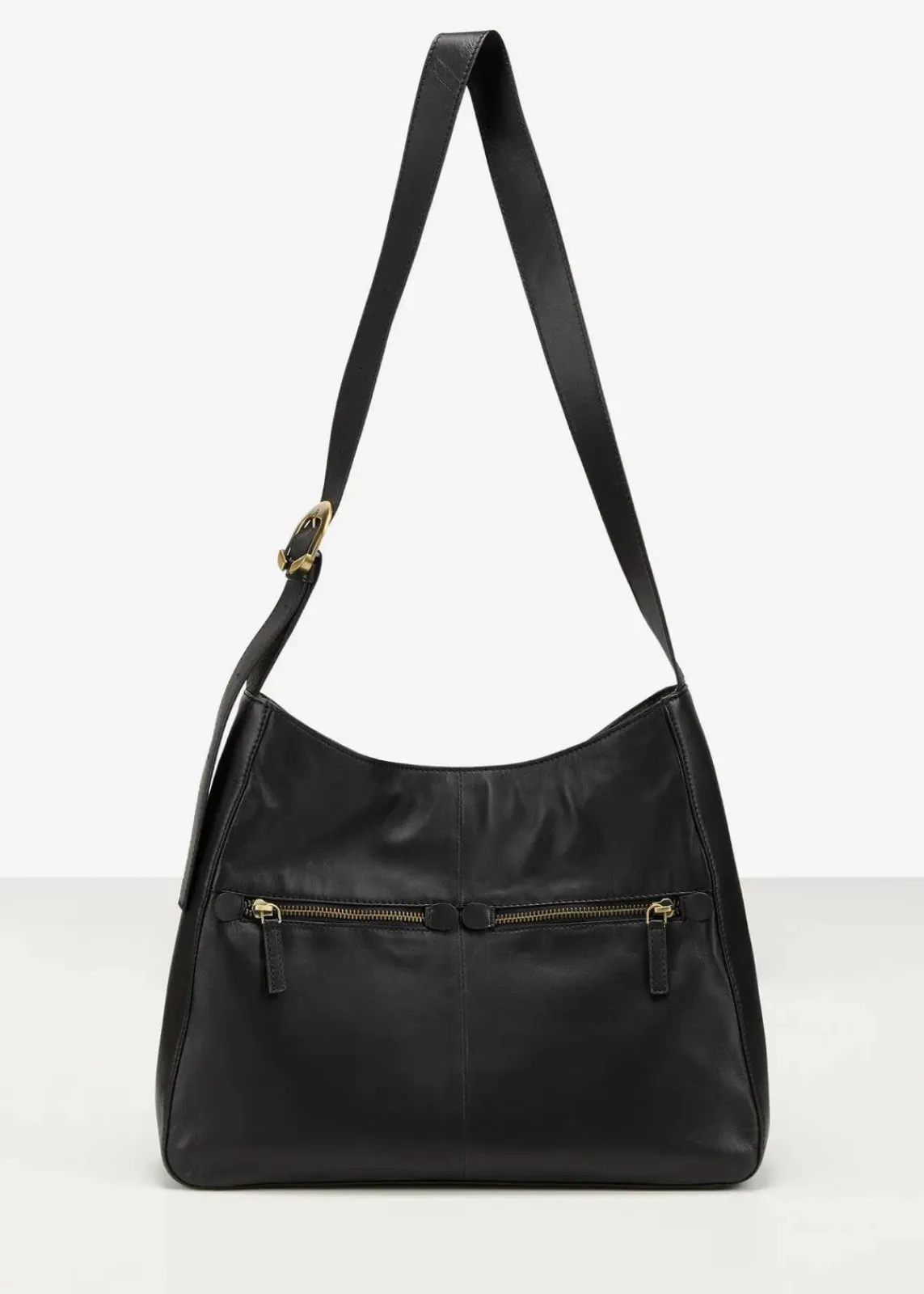 bonprix Taschen^Lederhandtasche schwarz