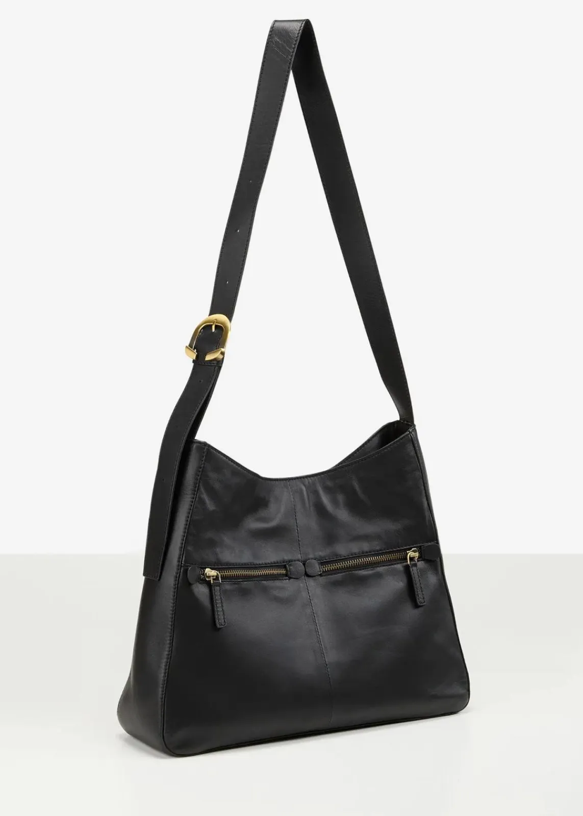 bonprix Taschen^Lederhandtasche schwarz