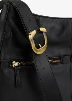 bonprix Taschen^Lederhandtasche schwarz
