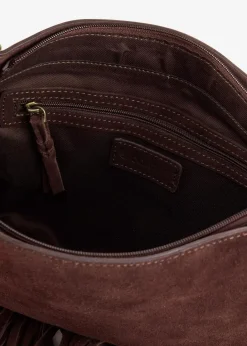 bonprix Taschen^Lederhandtasche dunkelbraun