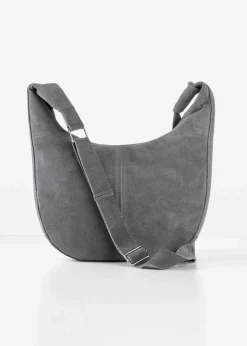 bonprix Taschen^Lederhandtasche grau