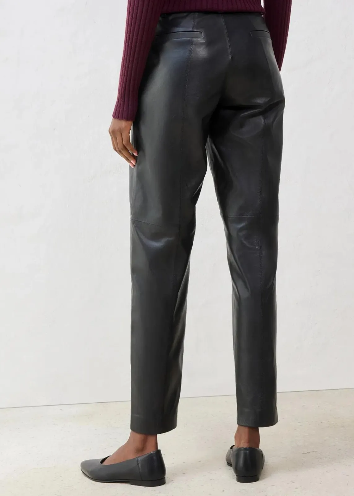 bonprix Bekleidung·Kleider|Premium^Lederhose aus Lammnappa schwarz