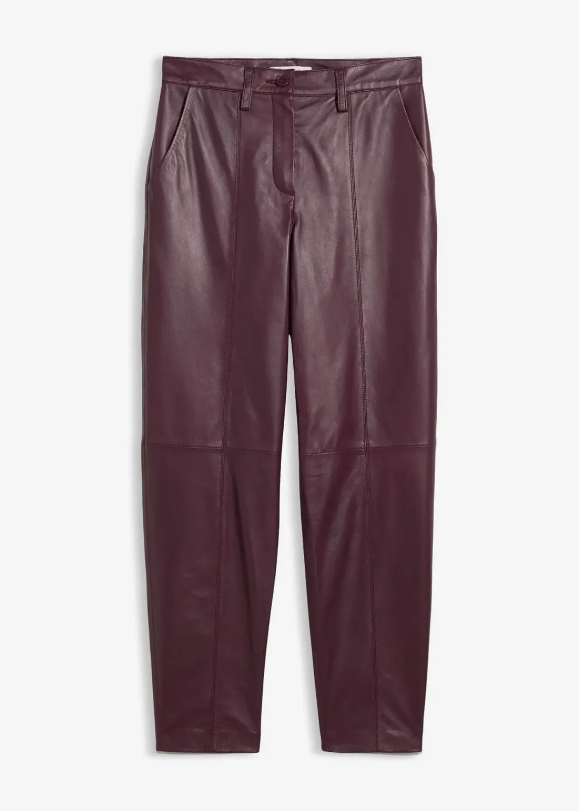 bonprix Bekleidung·Kleider|Premium^Lederhose aus Lammnappa weinrot