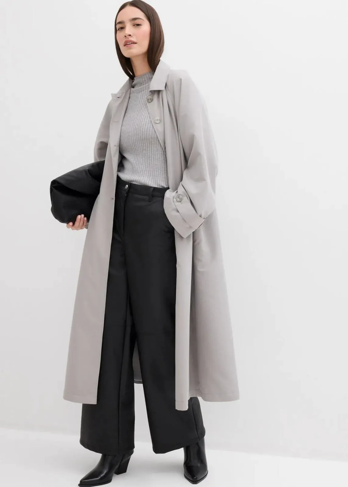 bonprix Bekleidung·Kleider|Hosen^Lederimitat-Hose schwarz