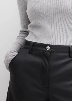 bonprix Bekleidung·Kleider|Hosen^Lederimitat-Hose schwarz