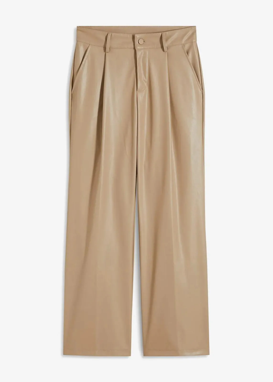 bonprix Bekleidung·Kleider|Hosen^Lederimitat-Hose helltaupe