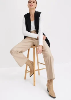 bonprix Bekleidung·Kleider|Hosen^Lederimitat-Hose helltaupe