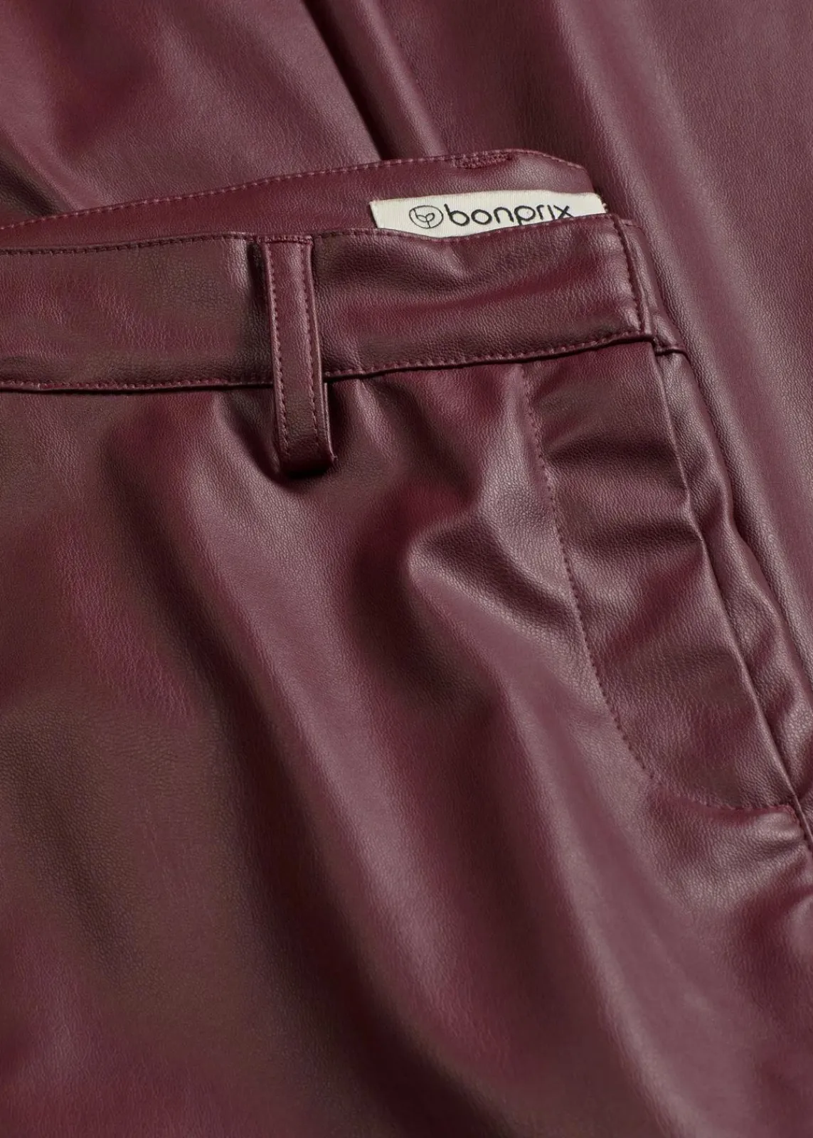 bonprix Bekleidung·Kleider|Hosen^Lederimitat-Hose dunkelbeere