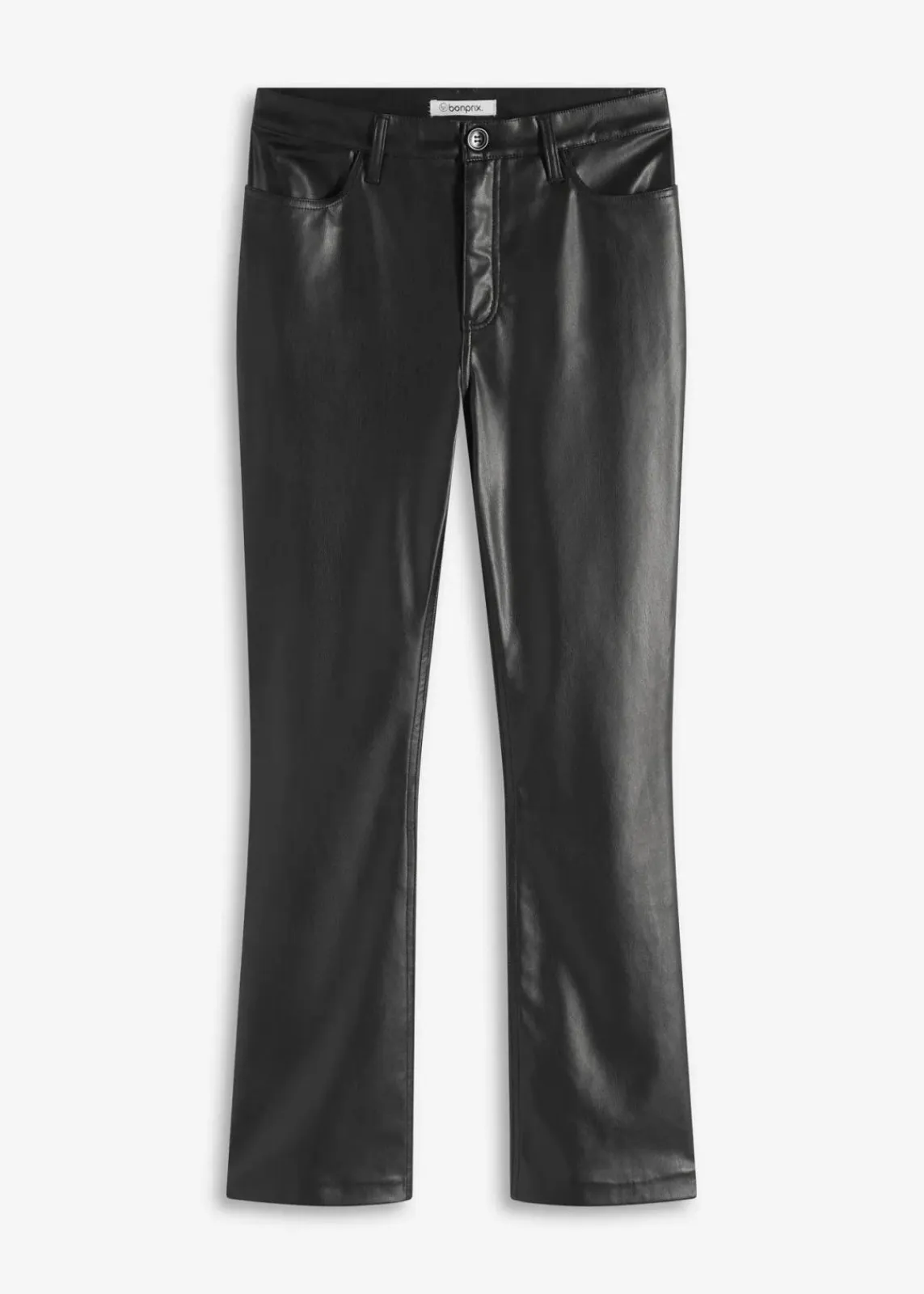 bonprix Nachhaltigere Materialien|Hosen^Lederimitat-Hose schwarz