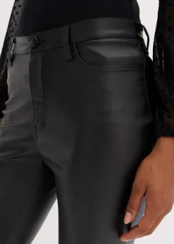 bonprix Nachhaltigere Materialien|Hosen^Lederimitat-Hose schwarz
