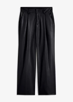 bonprix Hosen|Bekleidung·Kleider^Lederimitat-Hose schwarz