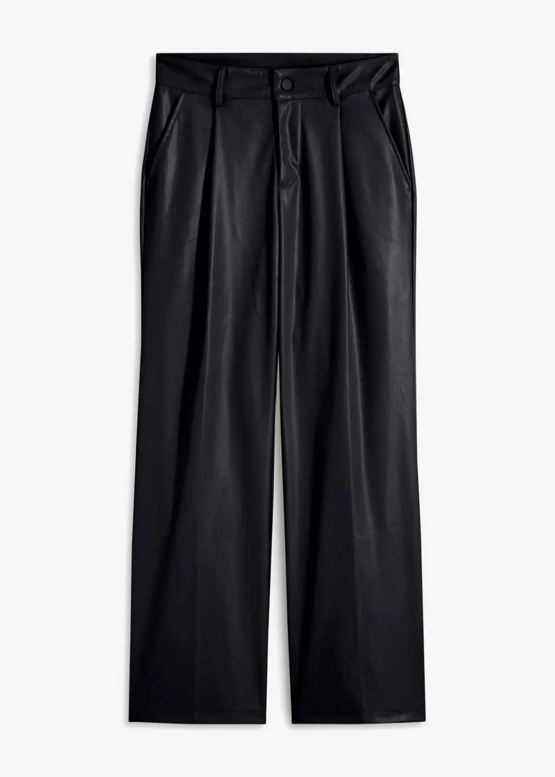 bonprix Hosen|Bekleidung·Kleider^Lederimitat-Hose schwarz