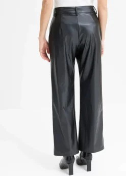 bonprix Hosen|Bekleidung·Kleider^Lederimitat-Hose schwarz