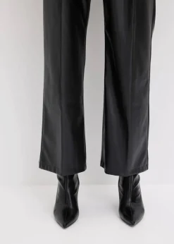 bonprix Hosen|Bekleidung·Kleider^Lederimitat-Hose schwarz