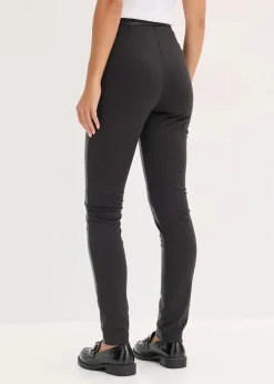 bonprix Bekleidung·Kleider|Nachhaltigere Materialien^Lederimitat-Hose im Punto di Roma Mix schwarz