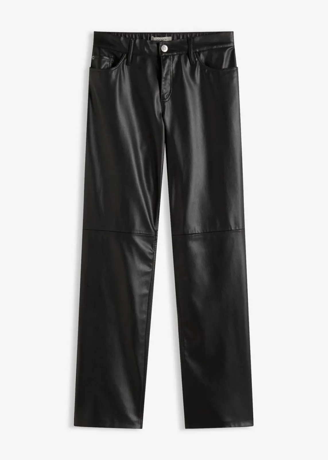 bonprix Hosen|Bekleidung·Kleider^Lederimitat-Hose mit Bequembund schwarz