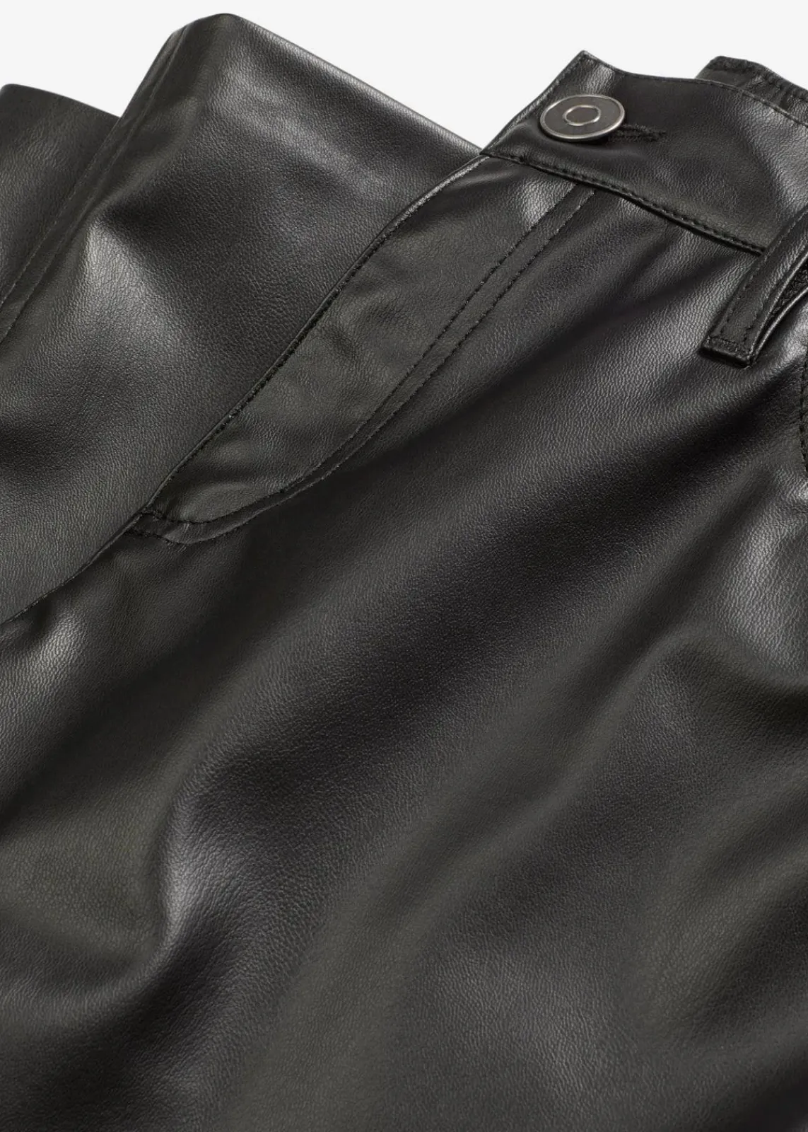 bonprix Hosen|Bekleidung·Kleider^Lederimitat-Hose mit Bequembund schwarz