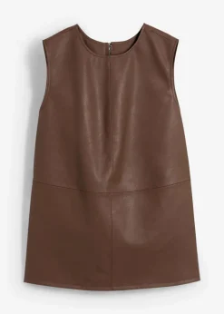bonprix Shirts & Tops^Lederimitat-Top braun