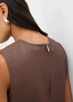 bonprix Shirts & Tops^Lederimitat-Top braun