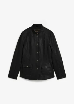 bonprix Premium|Nachhaltigere Materialien^Lederjacke aus Lammnappa schwarz