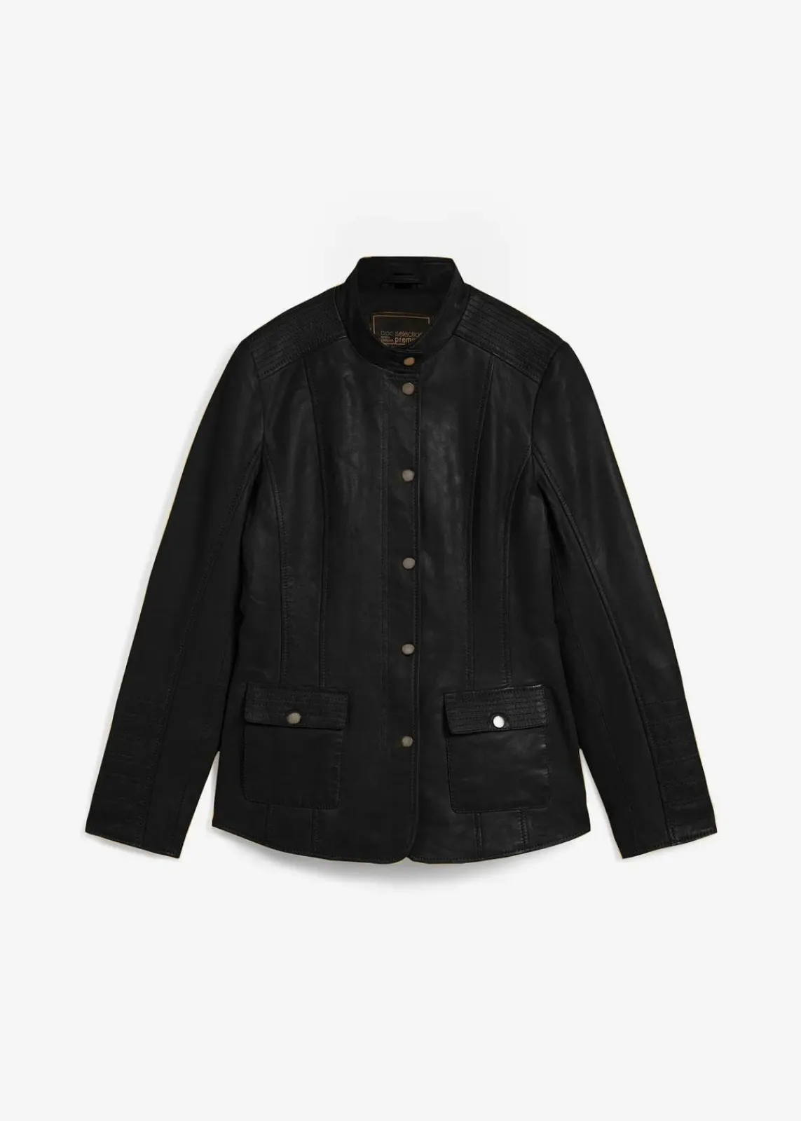 bonprix Premium|Nachhaltigere Materialien^Lederjacke aus Lammnappa schwarz