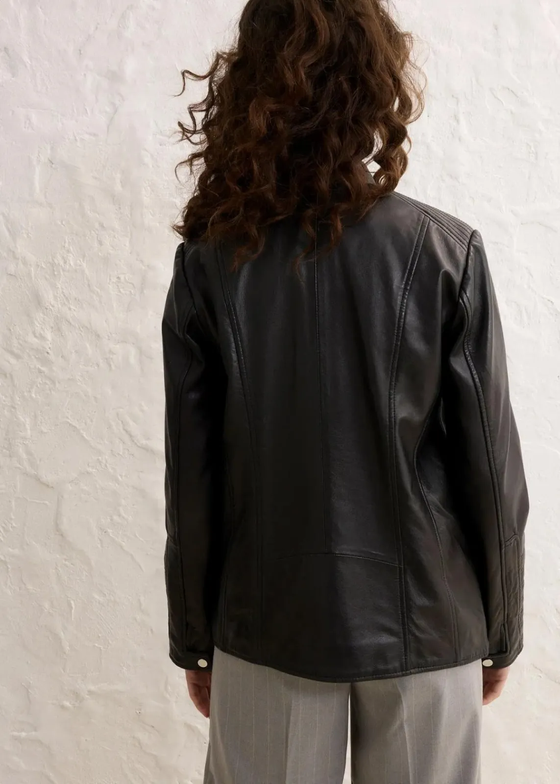 bonprix Premium|Nachhaltigere Materialien^Lederjacke aus Lammnappa schwarz