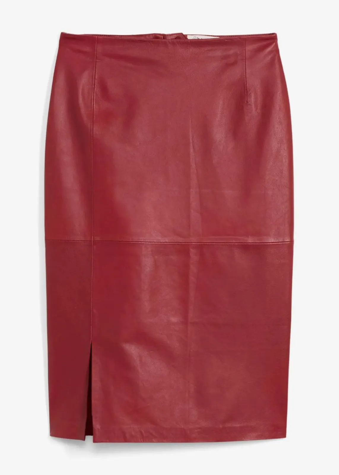 bonprix Bekleidung·Sportbekleidung|Röcke^Lederrock mit Schlitz kastanienrot