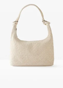 bonprix Taschen^Ledershopper naturbeige