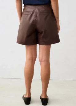 bonprix Bekleidung·Kleider|Premium^Leder-Shorts aus Lammnappa terrabraun