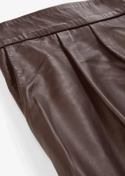 bonprix Bekleidung·Kleider|Premium^Leder-Shorts aus Lammnappa terrabraun