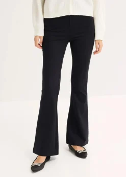 bonprix Bekleidung·Kleider|Hosen^Leggings aus bequemen Punto di Roma schwarz