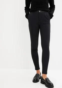 bonprix Bekleidung·Kleider|Hosen^Leggings aus fließendem Viskose-Mix schwarz