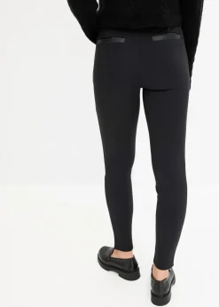 bonprix Bekleidung·Kleider|Hosen^Leggings aus fließendem Viskose-Mix schwarz